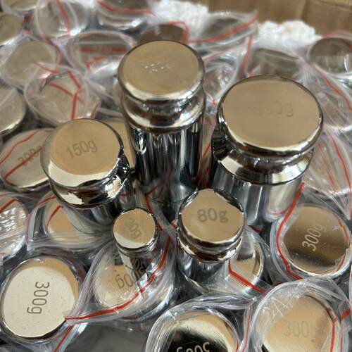 钢镀铬30g80g150g250g300g400g600g电子天平称校准称重压键盘砝码