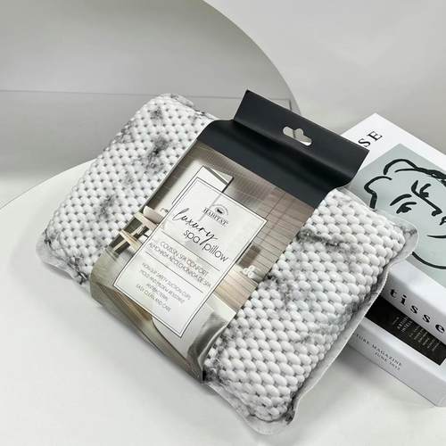 外单高级感柔软舒适家居卧室床头靠垫靠枕带吸盘防滑浴缸枕头V1