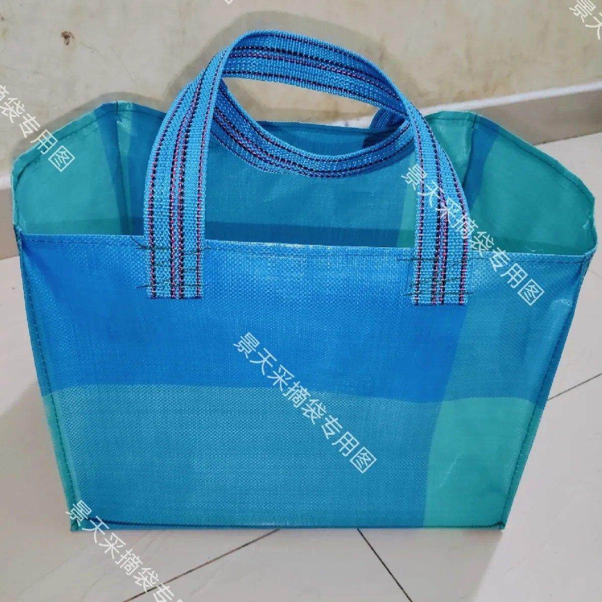 尼龙编织袋超厚覆 覆膜农用快递手提袋适用蔬果和杂物揹包