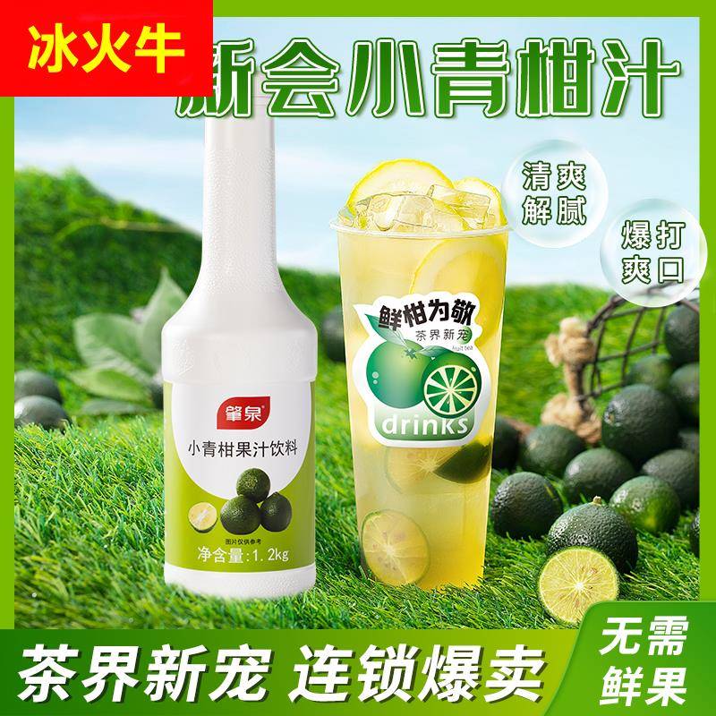 肇泉小青柑汁青桔金桔柠檬浓缩汁小青柠浆奶茶店专用鲜果饮料浓浆
