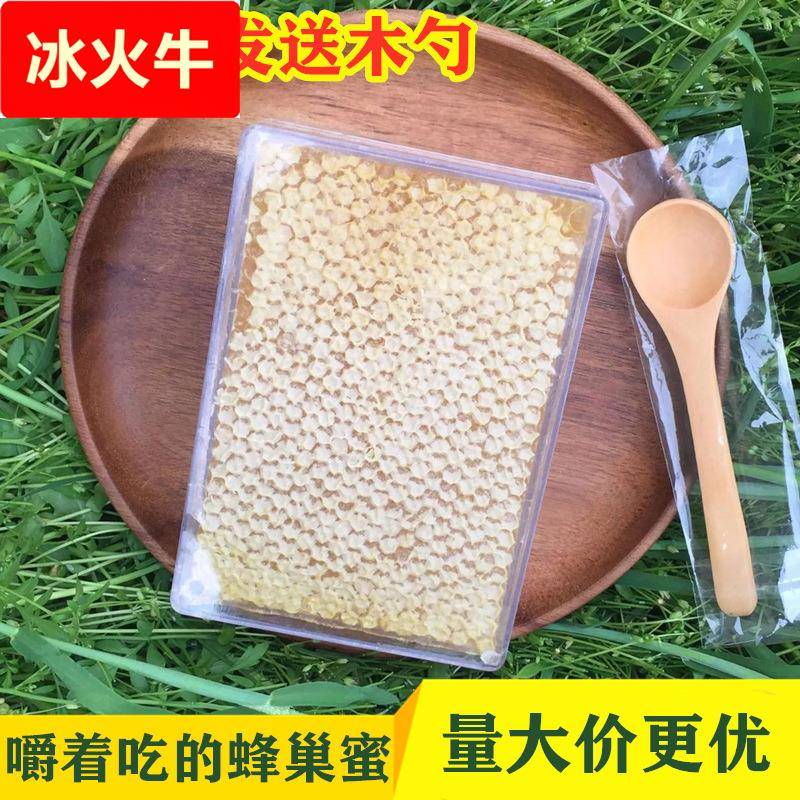 农家自产新鲜蜂巢蜜500成熟全封盖荆条蜂巢蜜山花蜂蜜土特产