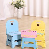 瀛欣儿童小凳子折叠矮凳便携式 家用靠背椅圆塑料板凳户外轻便马扎
