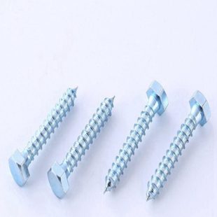 外六角自攻螺丝 家具木牙螺丝 六角头木螺丝 DIN571外六角木螺丝