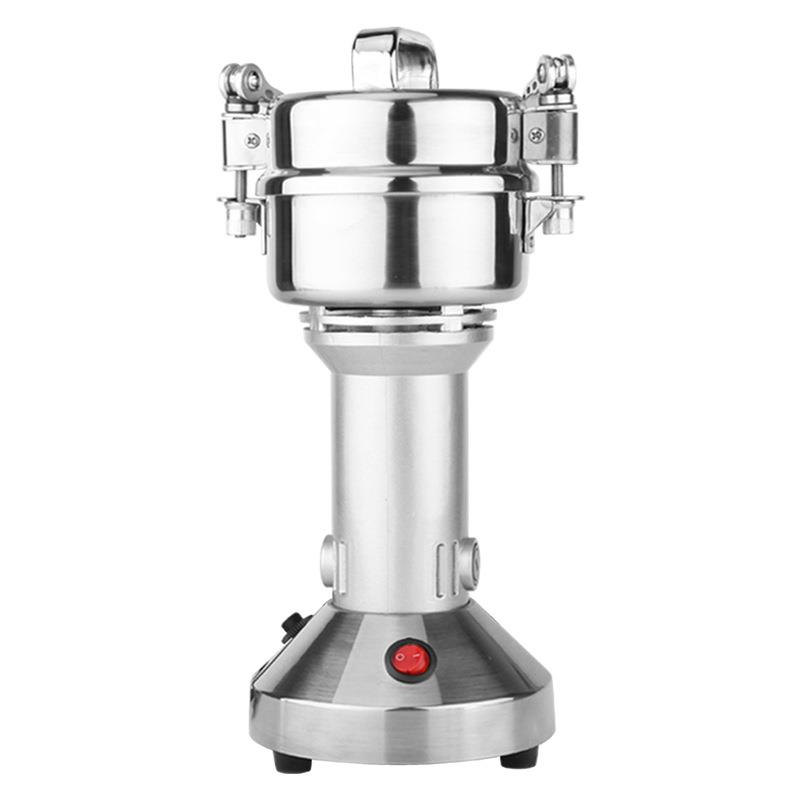 新款加厚全不锈钢150克中药粉碎机 家用电动小型磨粉机超细打粉机