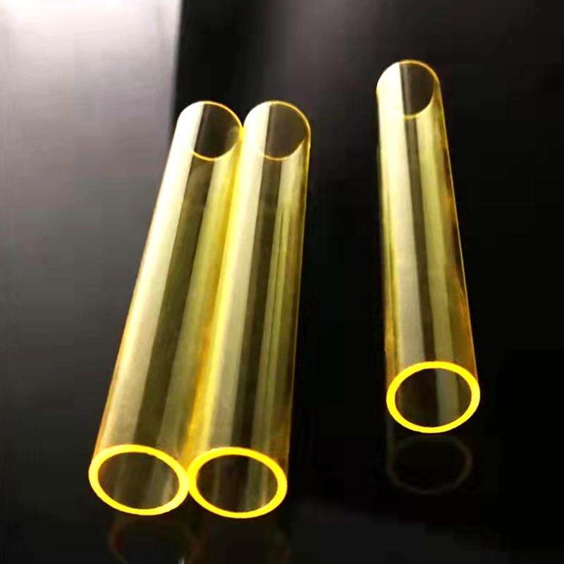 激光焊接晶体护套管滤紫外导流激光器件300W600W1200W黄色耐高温