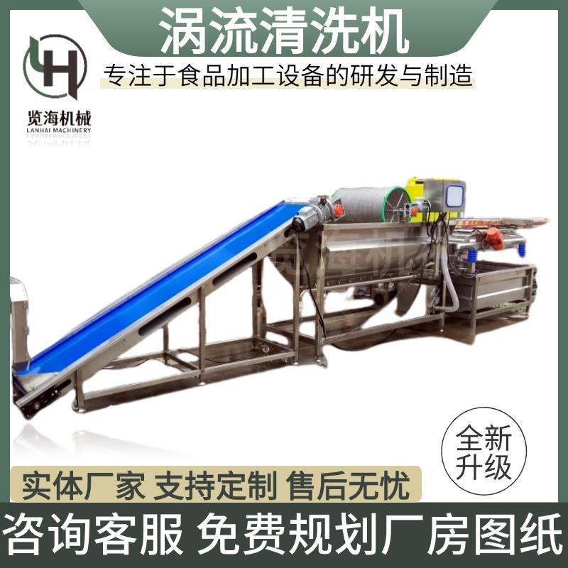 蔬菜涡流去沙清洗机小葱韭菜臭氧去农残气泡清洗机