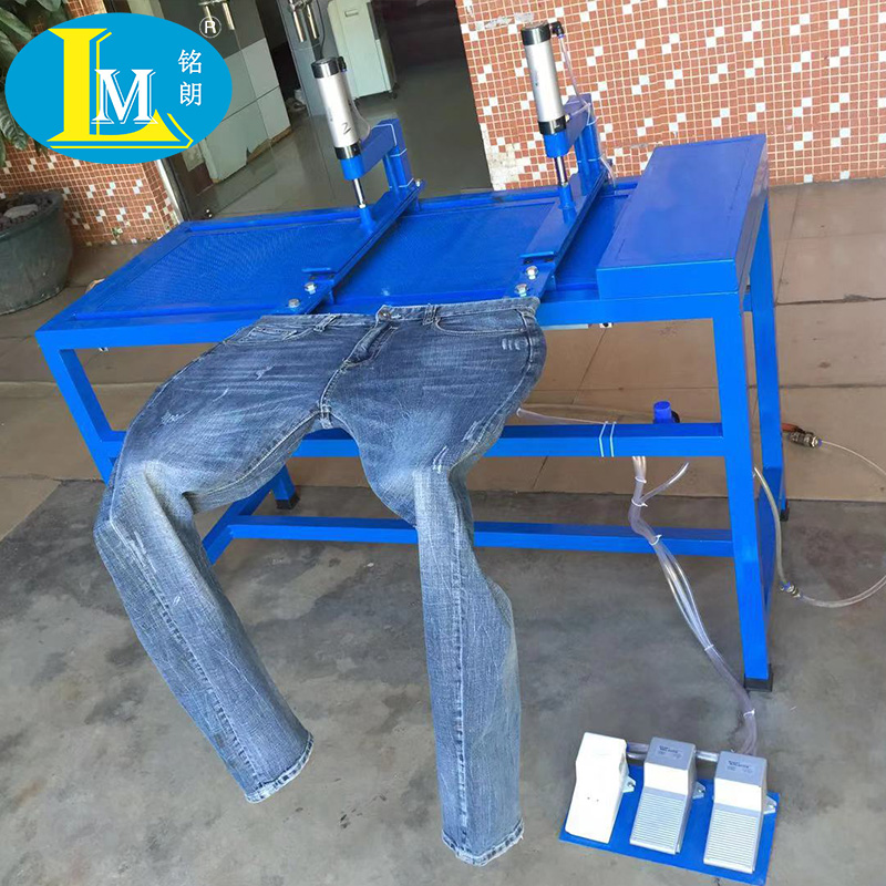 新款增码机牛仔裤增宽拉长设备需配合空压机使用摇杆微调可调压力