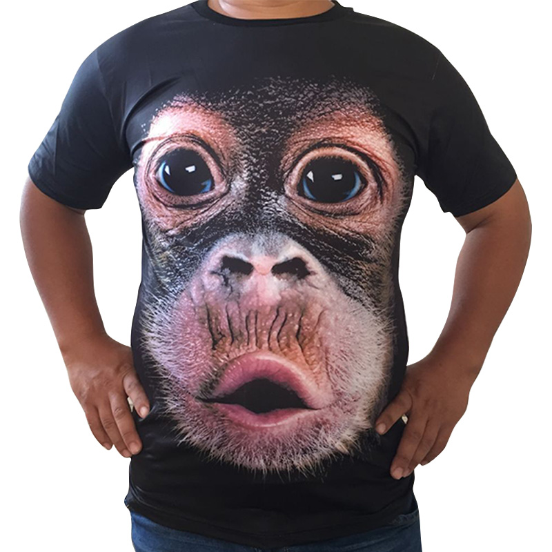 节日聚会恶搞3d肌肉短袖t恤男搞笑大猩猩五花肉衣服年会表演道具