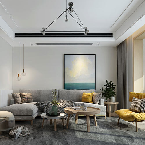 定制abs中央空调出风口格栅加长百叶装饰黑色极窄无边框风管机