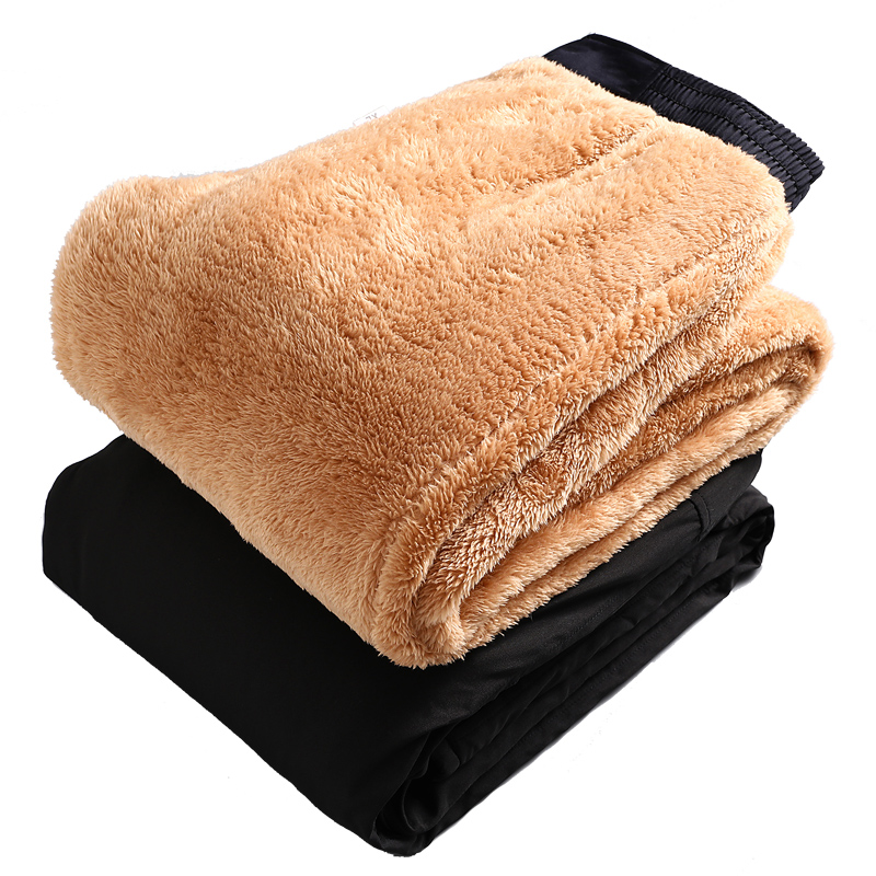 棉裤男冬季加厚外穿加绒秋冬中老年裤子爸爸装爷爷宽松高腰保暖裤