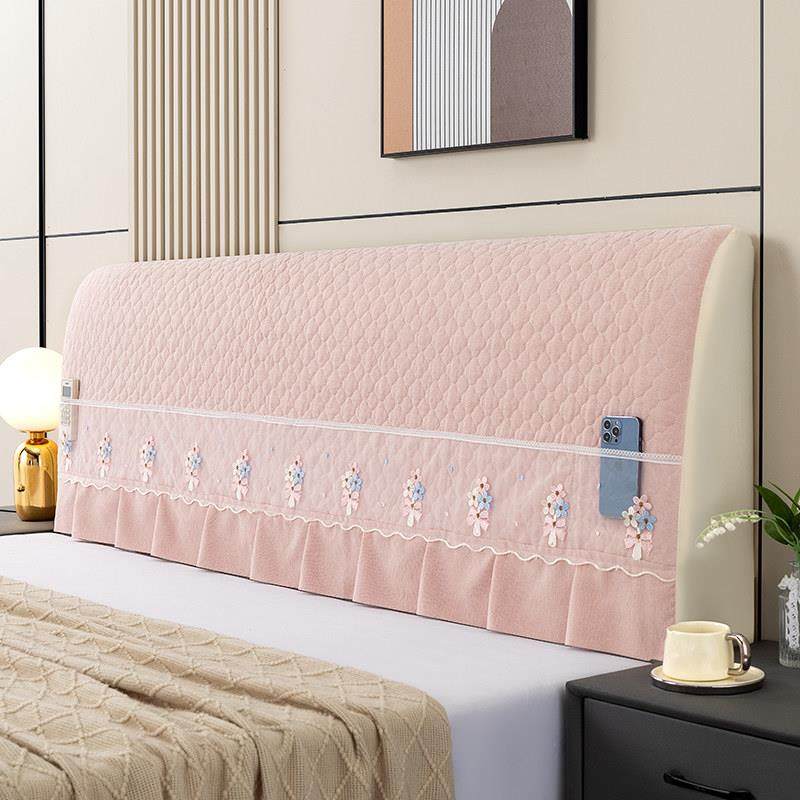 加厚夹棉床头罩软包床头套实木全包欧式床头防尘罩布艺全包保护罩,居家布艺,床头罩,淘宝优惠券,粉丝福利购,淘宝优惠卷