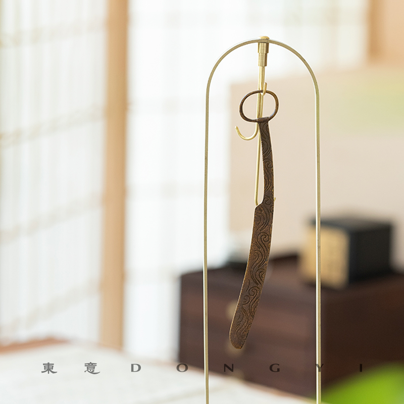 东意文房 祥云复古铜裁纸刀宣纸裁切专用手工切纸拆信刀裁纸神器