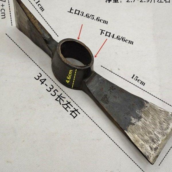 宽刃镐斧大两头忙半轴钢手工锻打柴镐头开荒镐锄方孔镐头两用斧锄,农机/农具/农膜,镐,淘宝优惠券,粉丝福利购,淘宝优惠卷