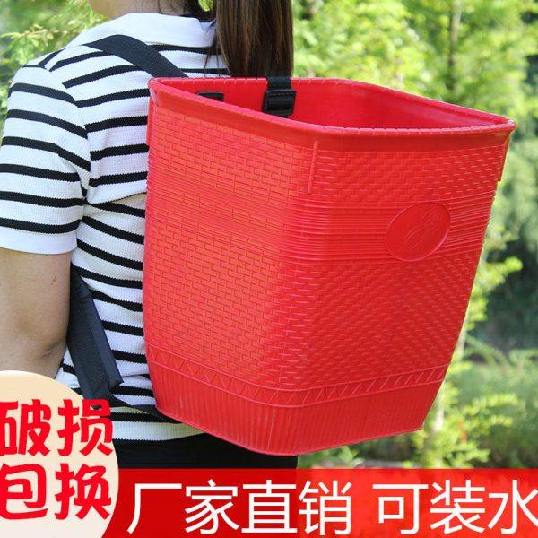 家用塑料背篓加厚四川背篓出厂价背篼新款不漏水仿竹编道具收纳筐,农机/农具/农膜,果蔬采收筐/周转筐,淘宝优惠券,粉丝福利购,淘宝优惠卷