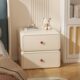 实木床头柜小型简约现代新款 卧室收纳柜轻奢高级感奶油风小柜子