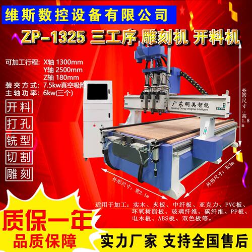 木工 家具 广告 PVC 模具三工序开料机板式家具柜门柜开料机