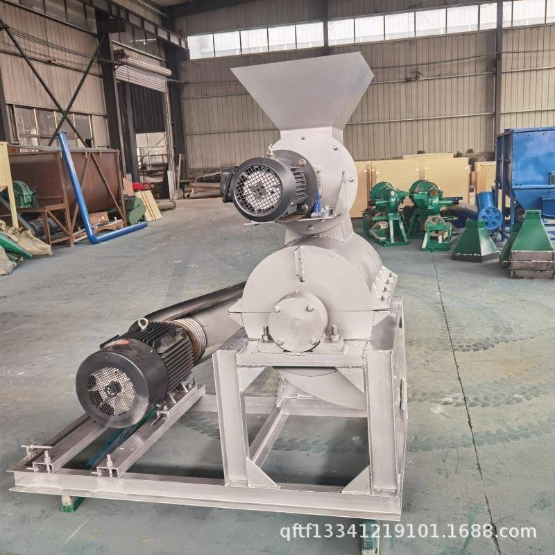 发酵鸡粪有机肥粉碎机橘子皮酒糟粉碎机青苔浒苔半湿物料粉碎机