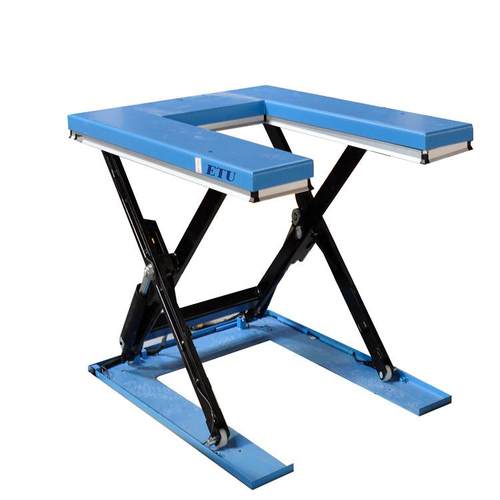 易梯优厂家直销U型电动升降平台固定式单剪刀叉型液压升降机