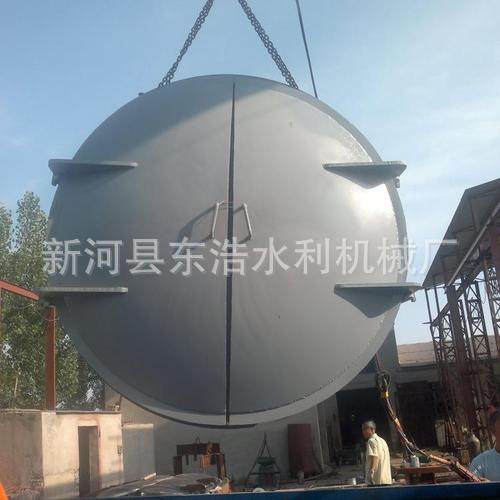 双开式钢制拍门厂家直供不锈钢拍门高防腐开专票圆形碳钢拍门闸门