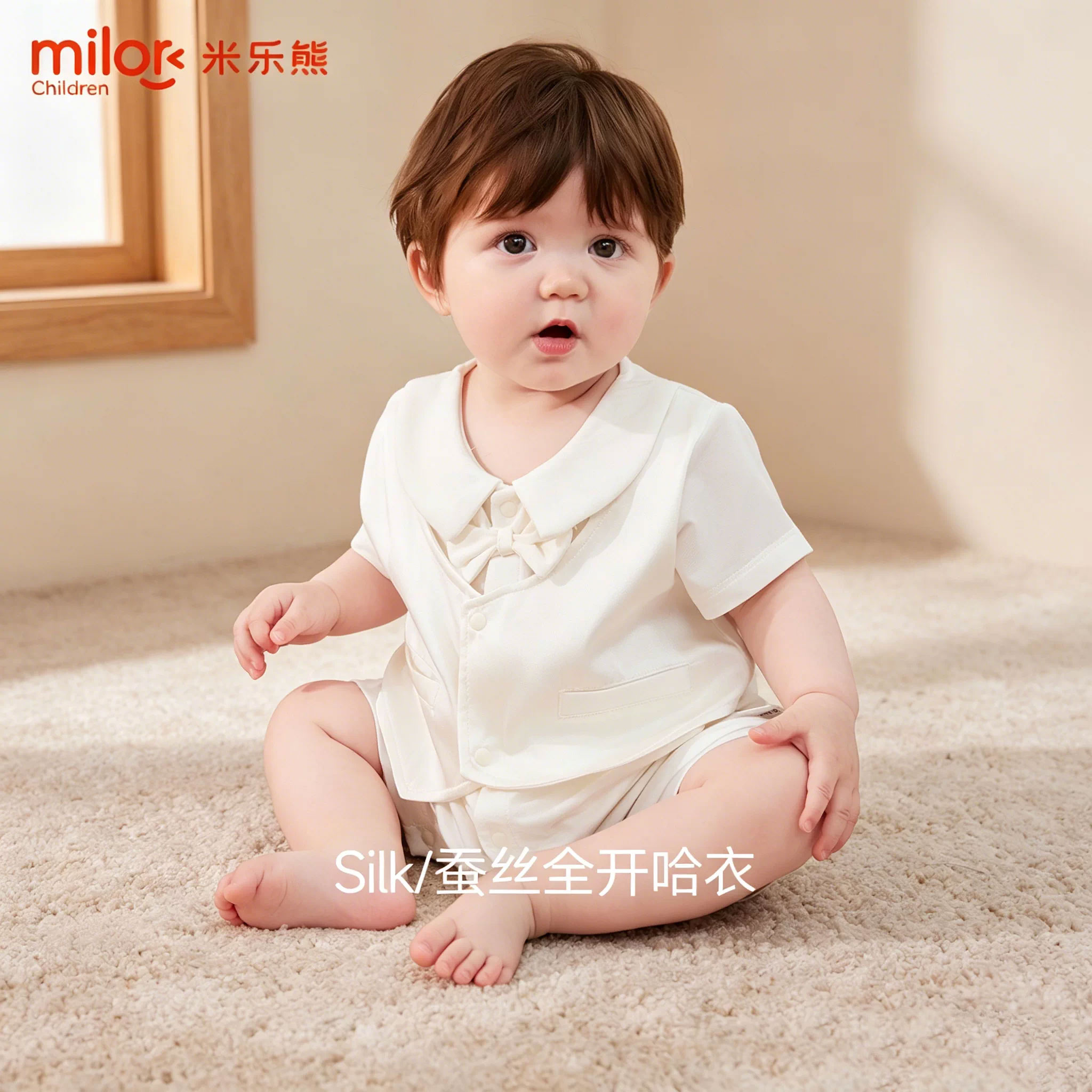 夏季全开假两件哈衣外出服
