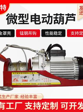 微型电动葫芦PA200提升机吊机PA600钢丝绳装修家用小吊机电动葫芦
