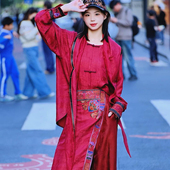 如意披肩盘扣衬衣DB 荔香长安·骐系列 S250270