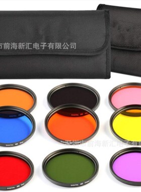 单反相机37-82mm kit滤镜套装 11IN1红黄蓝绿FLD橙 三片包 六片包