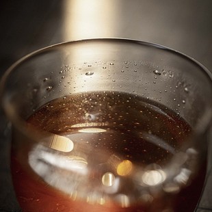 饴山琉璃圆融公道杯手工吹制气泡高硼硅茶海分茶器创意手工茶器