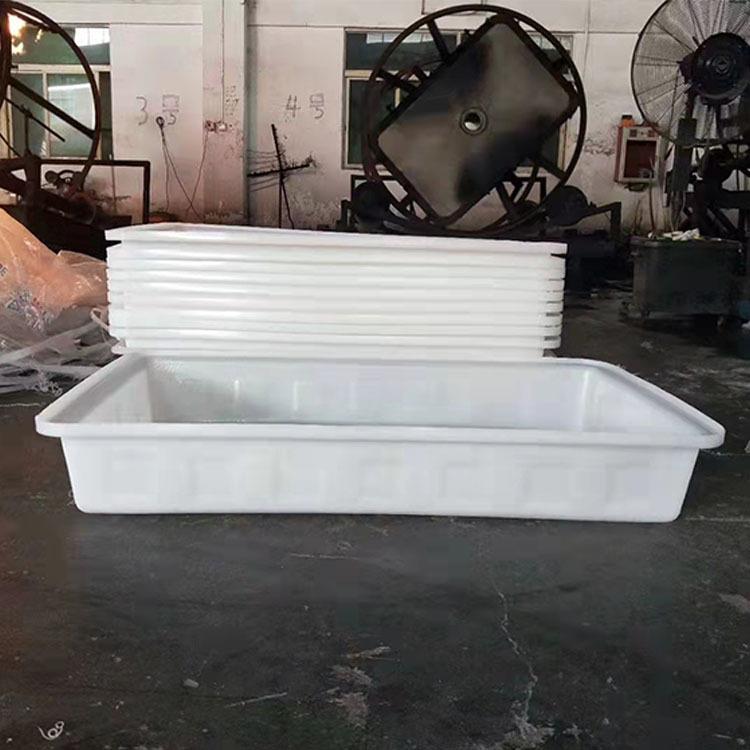 牛筋塑料水箱长方形收纳箱水产养殖胶筐盆布草车纺织印染厂家直销