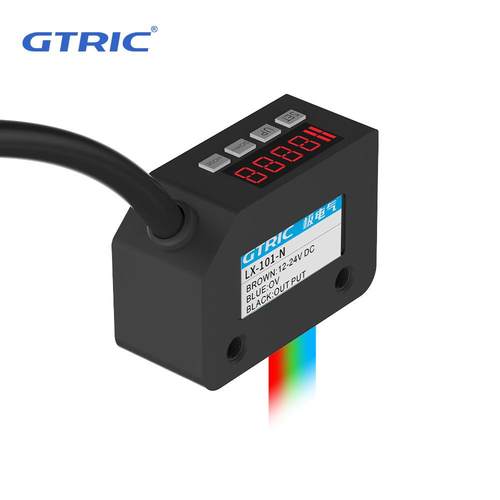 色标传感器LX-101颜色检测光电开关智能标签纠偏分色定位感应器