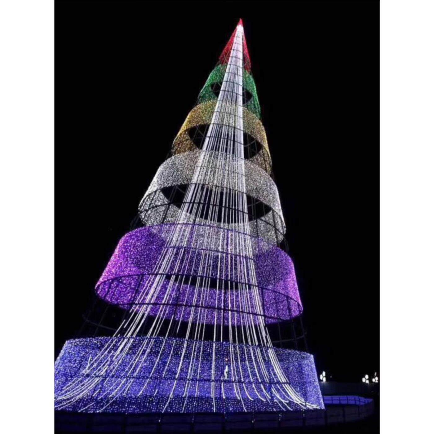 大型圣诞树led灯户外摆件广场室外酒店发光场景节日布置装饰彩灯