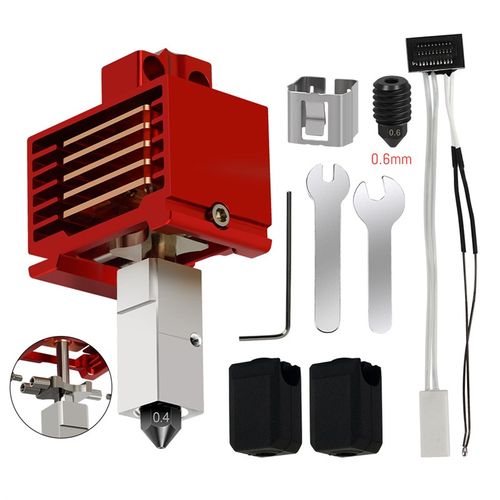 拓x1c/p1p竹子挤出头3.0升级硬化钢热端3D打印机高温可拆卸组件