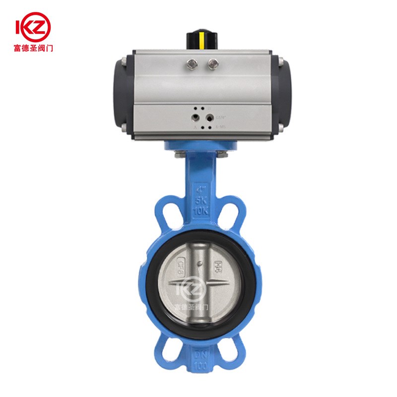 气动对夹蝶阀 不锈钢软密封气动蝶阀 D671X-16Q 工厂直供