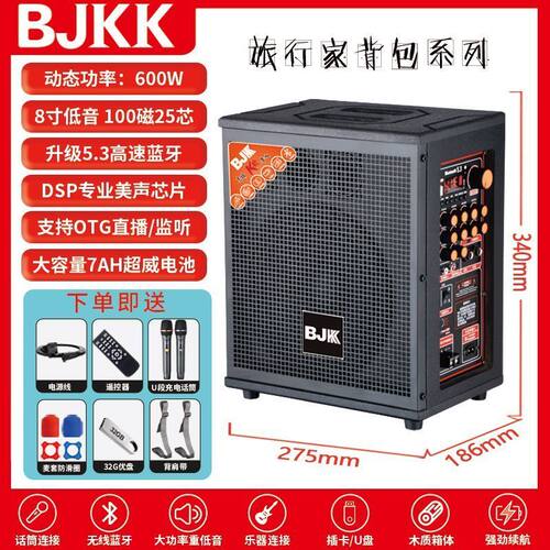 BJKK正品8寸三分频户外双