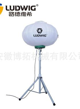 移动升降不锈钢手动升降杆简易款非金卤灯250WLED灯三角架月球灯