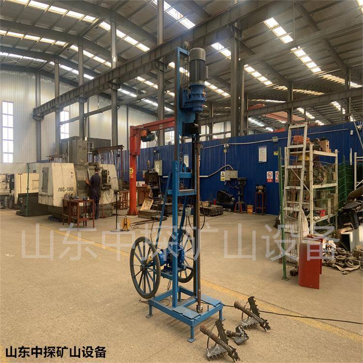 全自动升降电动打井机牵引轮式家用钻井设备自动卸杆百米钻井机