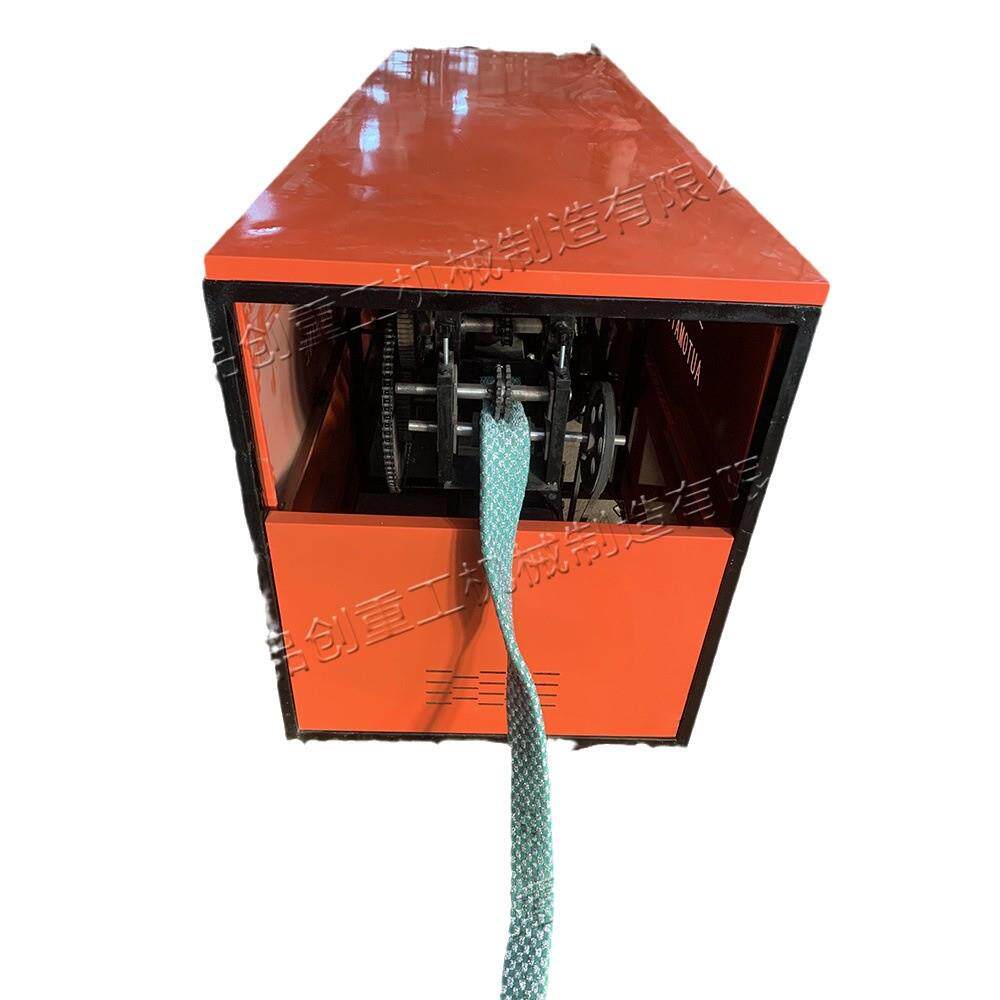 全自动洗刷大王穿布机 百洁布沐浴条生产机 卧式刷碗布穿条工具
