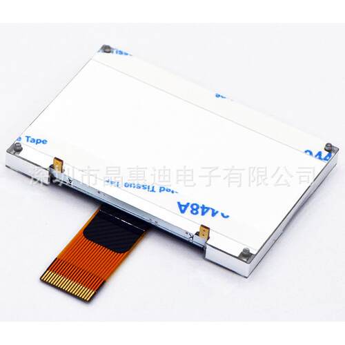 液晶模块/LCD/2寸/STN/COG/蓝底白字/负显/12864-G483BTW-B