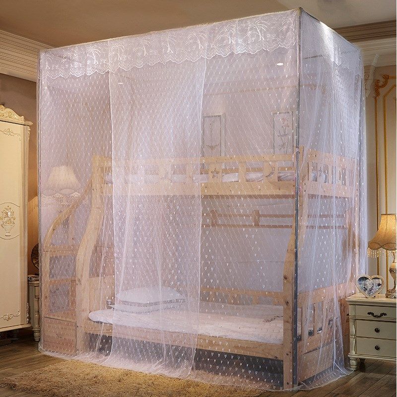 子母床蚊帐儿童1.2米1.35米1.5米梯柜双层高低床上下铺一体式蚊帐,床上用品,蚊帐,淘宝优惠券,粉丝福利购,淘宝优惠卷