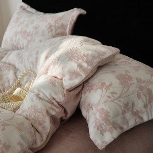 2024新款高克重云芙绒烂花工艺四件套-希尔薇系列 1.5m床单款四件