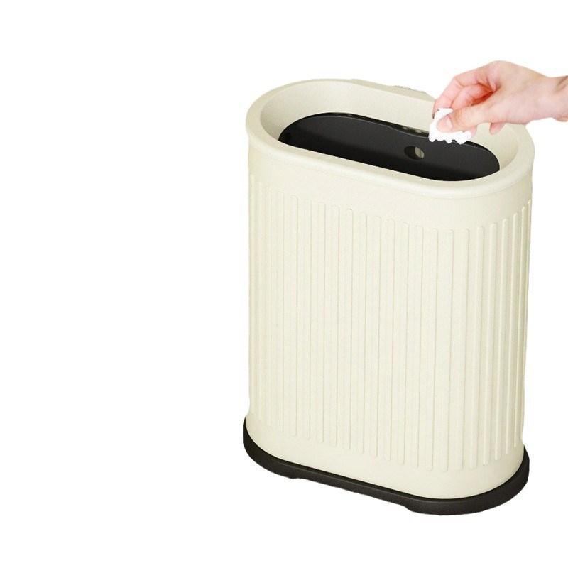 直投无盖收纳垃圾桶不锈钢轻奢时尚简约客厅卧室高档厨房厕所可爱