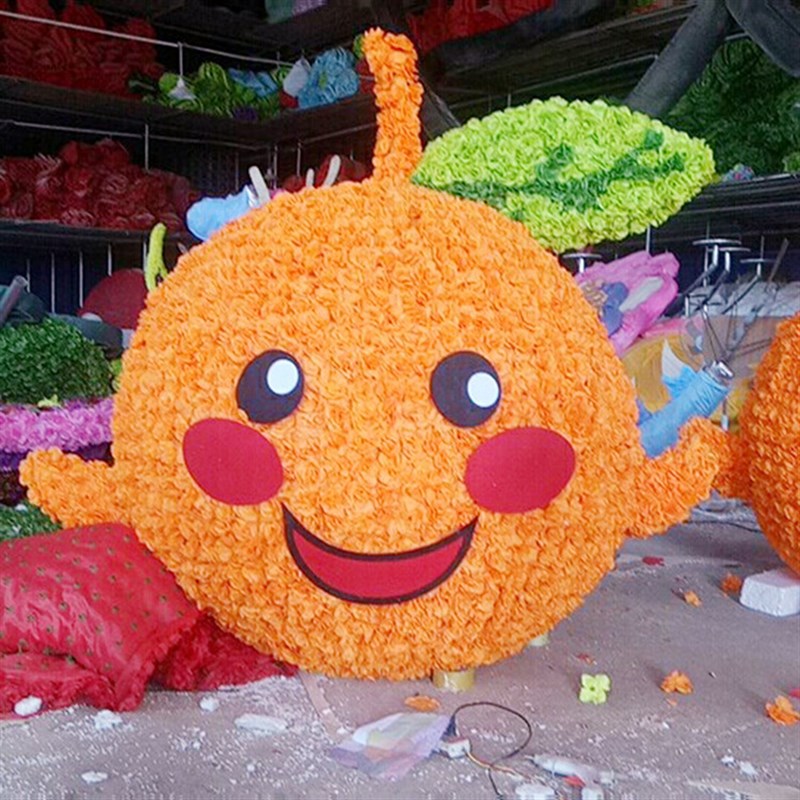 商场美晨装饰 庆典花球 绢花花球内钢架 植物花球 中庭吊饰