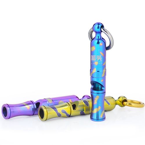 狐头FOXHEAD钛彩合金求生专用口哨高音频信号应急哨子挂件/FH055