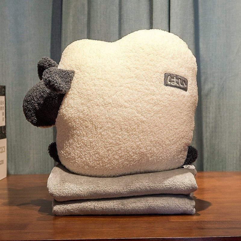 抱枕被子两用枕头女生睡觉车载车内靠枕二合一毯子办公室午睡靠垫