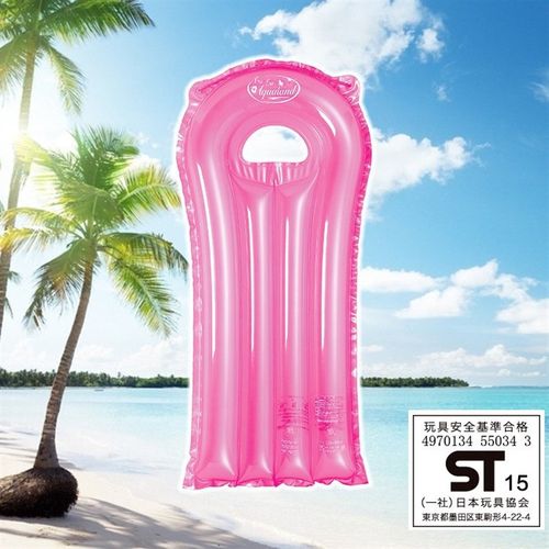 新款简约PVC充气浮排 水上躺椅充气游戏浮排蓝色成人充气浮排水床