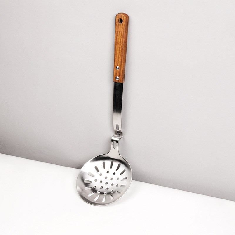304不锈钢锅铲勺子花梨木长柄铲子漏铲漏勺厨房厨具套装