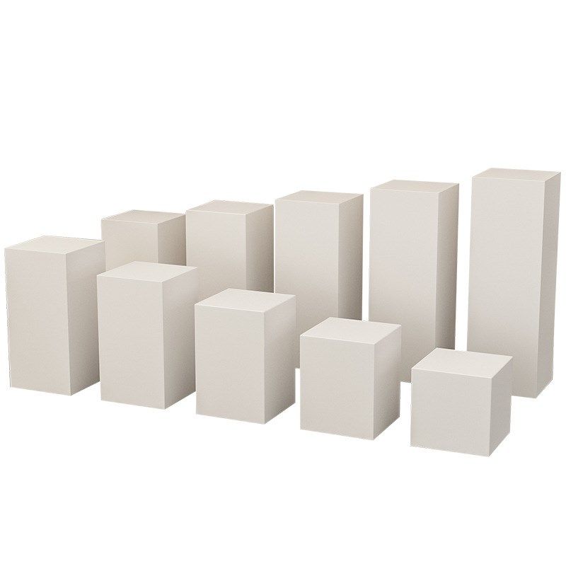 木质烤漆黑色展示台橱窗地台模特底座珠宝首饰展示柜陈列柜方形架