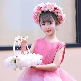 花童小花篮跳舞表演采花姑娘演出花篮婚庆道具婚礼撒花瓣手提篮子