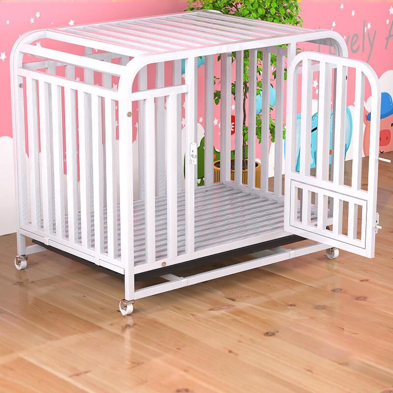 狗笼子小型犬狗笼中型犬宠物笼带厕所分离泰迪室内家用加粗方管笼