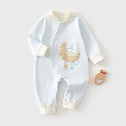 婴儿衣服秋冬季纯棉新生婴儿连体衣长袖打底家居服A类宝宝衣服秋